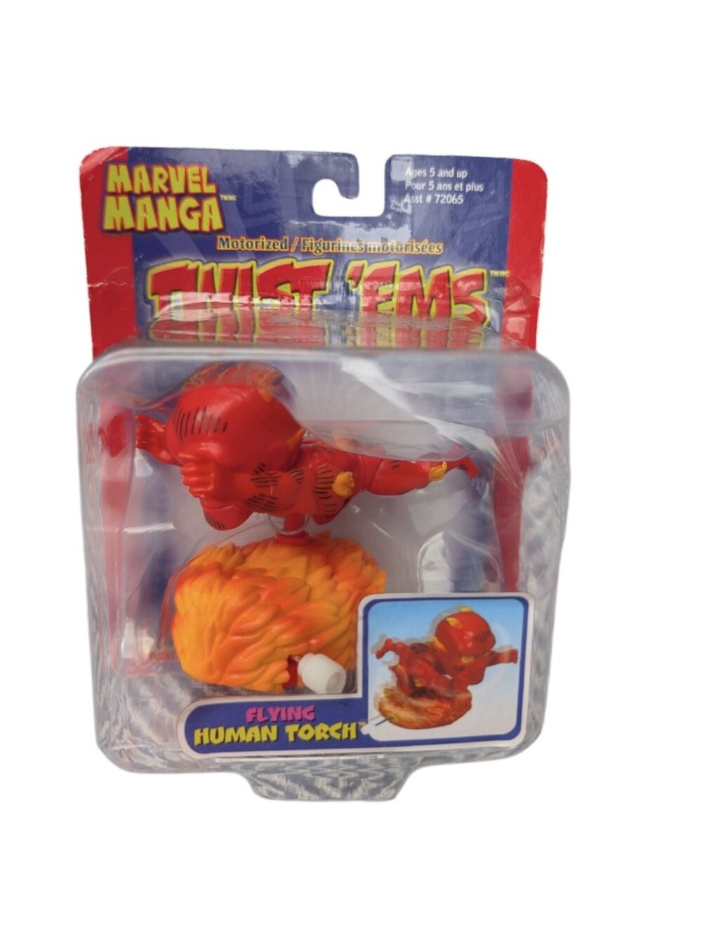 Marvel Manga Motorized Twist Ems Flying Human Torch Wind-up Toy